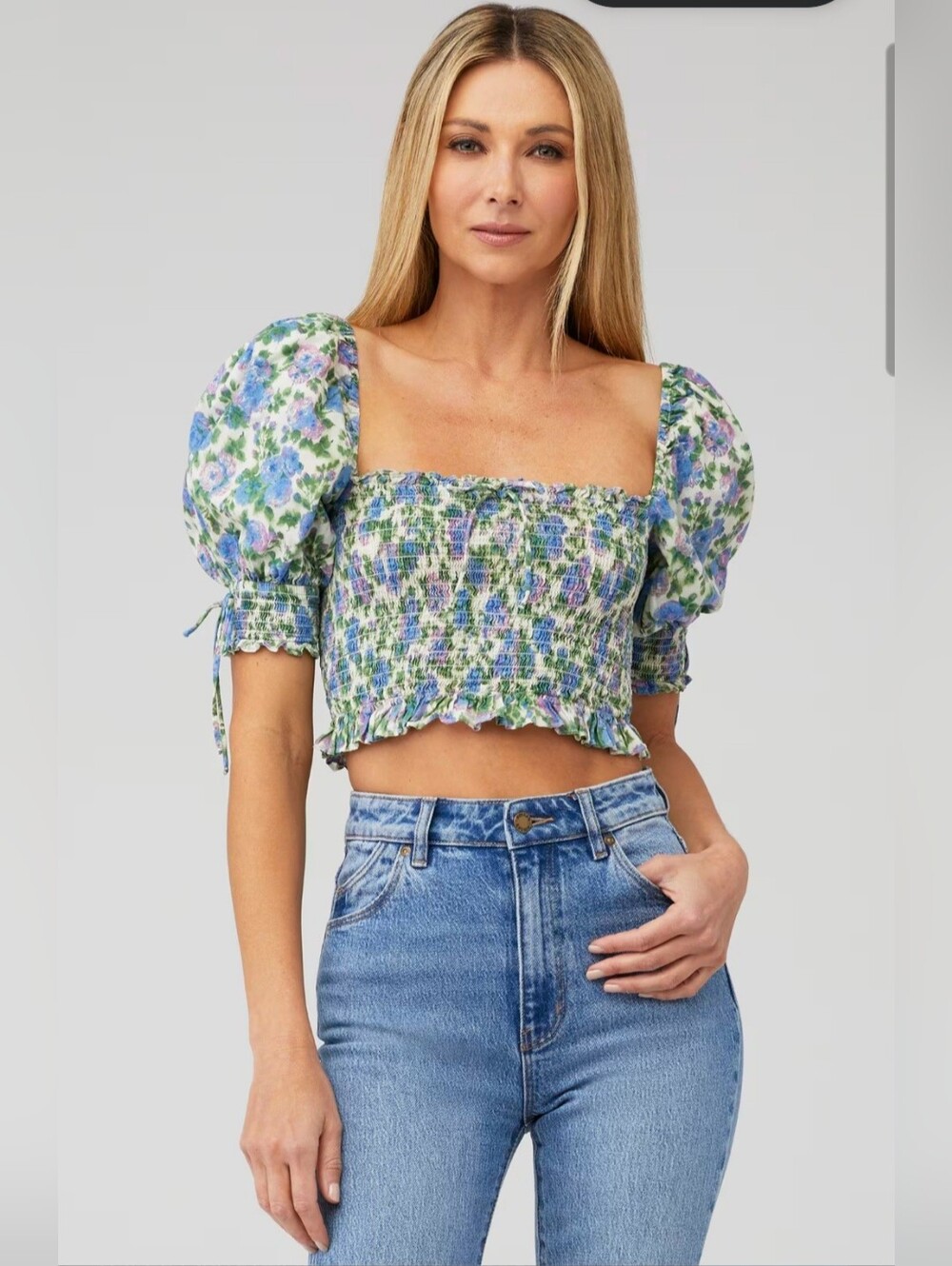 For Love & Lemons BRIDGET CROP TOP